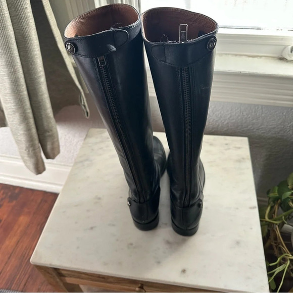 Frye Melissa Button Back Zip Riding Boot - Picture 3 of 8